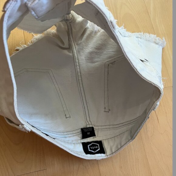 White Jean Shorts - Picture 4 of 5